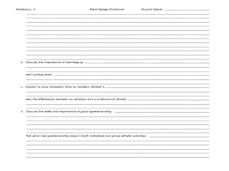Scouts should reference the merit badge pamphlet at a better. 29 Sports Merit Badge Worksheet Worksheet Project List