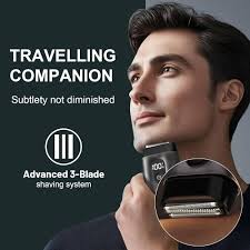 Fangaci Electric Foil Shavers for Men: Mini Electric Razor with Big LED  Display & 3 Floating Blades