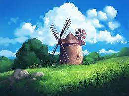 Artstation Windy Hill Madeleine Bellwoar Painting Photos Dreamy Art Painting