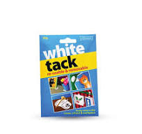 Pack Of 2 Reusable Removable Sticky Blue Tack 50 G 1 Foska Blue And White  50g/100g Reusable Adhesive Sticky Stuff Power Tack White Tac