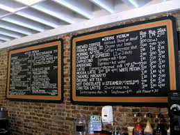 Kitchen coffee corner we love the idea of repurposing an ikea lack library this create stylish coffee bar in a small kitchen. Kickback Pinball Caffe Menu Boards Chalk Anthony Purcell