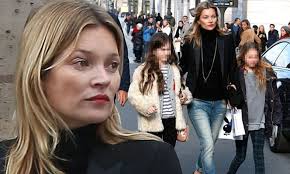 Kate Moss takes daughter Lila Grace to Paris Fashion Week