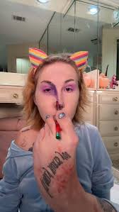 Violet, you’re turning violet! #disabled #arthrogryposis #amcstrong #makeup  #halloweenmakeup #willywonkaandthechocolatefactory