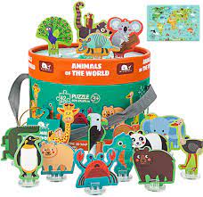 We may earn a commission through links on our site. Buy World Map Puzzle Animal Of The Colorful Floor Puzzle And Grown Up Puzzles For Kids Age 3 Raising Children Recognition Memory Skill Practice 42pcs Large Size2 3x1 6feet Online In Mexico B07mp1w465