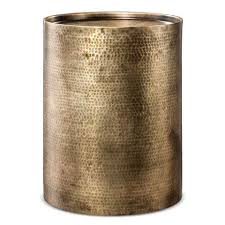 Manila Cylinder Drum Accent Table Gold Project 62 Accent Table Drum Table Drum Side Table