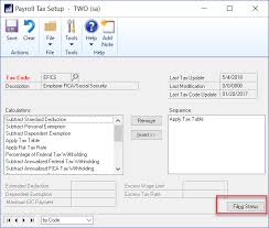 How To Manually Update Payroll Taxes In Dynamics Gp