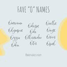 Babynamesunday Shared A Photo On Instagram Today Is Some Of My Favourite Names Beginning With O What Are Some Of Your Fave O Names I Love Both Greek A