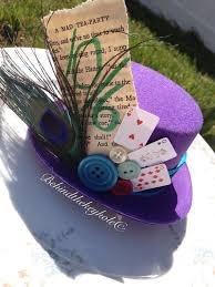 Mad Hatter Top Hat With Antique Buttons Cards And Peacock Etsy Mad Hatter Top Hat Mad Hatter Tea Party Mad Hatter Party
