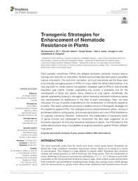 We did not find results for: Transgenic Strategies For Enhancement Of Nematode Resistance In Plants