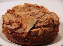 How To Make Eggless Apple Upside Down Cake Recipe By Masterchef Sanjeev Kapoor Recipe Cake Recipes Eggless Strawberry Cake Recipe How Sweet Eats