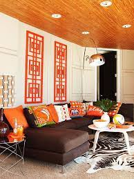 Decorating In Orange Living Room Orange Orange Decor Orange Rooms