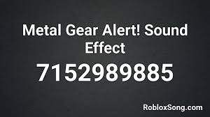 Maybe you would like to learn more about one of these? Metal Gear Alert Sound Effect Roblox Id Roblox Music Codes