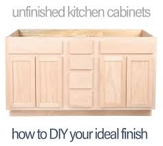 unfinished kitchen cabinets howto diy