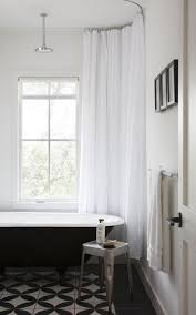 Black And White Shower Curtain Farmhouse Slideshow Modern Take On A Texas Farmhouse Dwell Beautiful Bathrooms Home Trending Decor