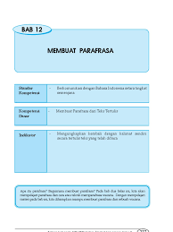 Parafrase adalah istilah linguistik yang berarti pengungkapan kembali suatu konsep dengan cara lain dalam bahasa yang sama, namun tanpa mengubah maknanya. Membuat Parafrasa