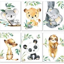 Lalelu Prints A4 Bilder Kinderzimmer Deko Madchen Junge Zauberhafte Dschungel Tiere Poste In 2020 Kinderzimmer Deko Madchen Poster Babyzimmer Safari Kinderzimmer