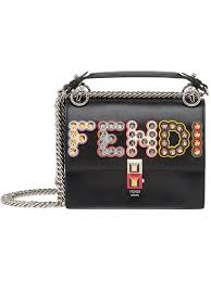 I love the whole line of kan i f bags, but i've particularly got my eye on this mixed snag one of your own in black via fendi for $3,400 or shop the full kan i collection via fendi. Fendi Kan I Small Leather Cross Body Bag In Black Modesens