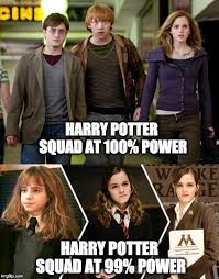 Hermione Would Be A Better Protagonist Harry Potter Puns Harry Potter Jokes Harry Potter Memes