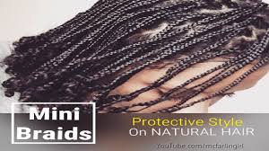 My box braids are done on natural hair without extensions, no weave. Mini Braids Protective Style Tutorial On Natural Hair No Extensions Natively Natural Youtube