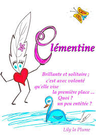 Clementine Les Prenoms Par Lily La Plume Plume Prenom Le Prenom