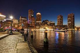 Laugh boston, located in the seaport district, has scheduled several shows starting in april. Boston Skyline By Night Massachusetts Usa Photographic Print Samuel Borges Art Com