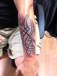 Arm is one of most popular choice amongst guys for tattooing. Tribal Forearm Tattoo