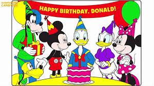 She likes mickey mouse clubhouse, this book seems to include all the characters. Mickey Mouse Clubhouse Happy Birthday Donald Learn Colors With Coloring Pages For Kids Sub Video Dailymotion