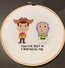 Our cross stitch dumbo pattern is a free disney pattern for download. Fo Buzz Lightyear And Sheriff Woody Crossstitch