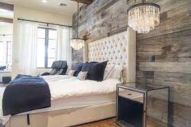 Pbw Tobacco Barn Grey Wood Wall Master Bedroom Rustic Master Bedroom Home Decor Bedroom Farmhouse Master Bedroom