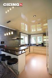 Spanndecke Kuche Weiss Led Spots Ciling Spanndecken Kuche Weisse Kuche