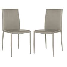 Despite having an unusual look, this chair is proven to be one of the coziest dining. Set Of 2 Karna Dining Chair Light Gray Safavieh Target
