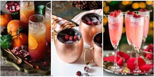 These Festive Cocktails Will Be A Huge Hit Your Christmas Party This Year Holiday Recipes Drinks Xmas Drinks Christmas Cocktails Easy