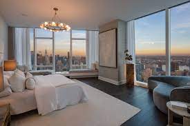 Flatiron S Tallest Tower Reveals Its Stunning 55th Floor Model Apartment Luxury Apartments Apartment View Bedroom Views