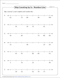 Students are selected to practice counting by fives. Skip Counting By 5s Worksheets