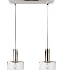 Visual Comfort Tob5703pn Cg Thomas O Brien Iris 2 Light 21 Inch Polished Nickel Linear Pendant Ceiling Light