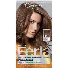 Dyed hair is more likely to become dry and brittle, so treat it often with conditioners specifically formulated for. L Oreal Paris Feria Multi Faceted Shimmering Permanent Hair Color 60 Crystal Brown Light Brown Pack Of 1 Hair Dye In Dubai Uae Whizz Hair Color