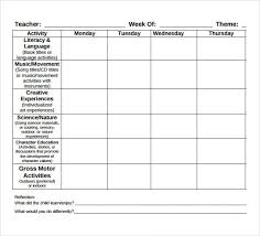 Toddler Lesson Plan Template Free Lesson Plan Template Free Curriculum Lesson Plans Printable Lesson Plans