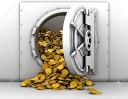 The federal reserve banks serve as fiscal and depository agents for the united automated clearing house (ach) reclamation is a recovery procedure used by treasury's bureau. 3d Abbildung Der Geoffneten Bank Treasury Voller Goldmunzen Lizenzfreie Fotos Bilder Und Stock Fotografie Image 40334881