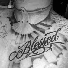 Galerie 25 napadu na mala tetovani marie claire. Mens Blessed Sun Rays And Dove Tattoo On Chest Tattoosformen Blessed Tattoos Tattoos For Guys Neck Tattoo For Guys