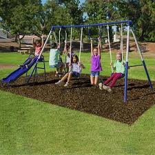 Sportspower Arcadia Metal Swing Set Walmart Com Walmart Com
