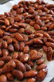 Easy Honey Roasted Almonds Mildly Meandering Recipe Almond Recipes Peanut Recipes Honey Roasted Almonds