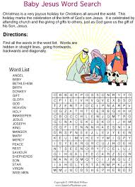 Birthday Celebration Word Search Answers Baby Jesus Word Search Christmas Sunday School Sunday School Bible Lessons Sunday School Crafts