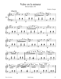 Print And Download In Pdf Or Midi Valse En La Mineur Waltz In A Minor B 150 By Frederic Chopin As Wr Piano Sheet Music Piano Sheet Music Classical Sheet Music