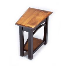 With its wedge shape and smaller scale, the leick home laurent recliner wedge end table is a perfect fit in your smaller living space. Madison Bow Small Wedge Table Amish Made Madison Bow Small Wedge Table Country Lane Furniture