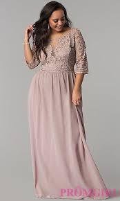 Three Quarter Sleeve Plus Size Chiffon Prom Dress Bridesmaid Dresses Plus Size Plus Size Prom Dresses Plus Size Formal Dresses