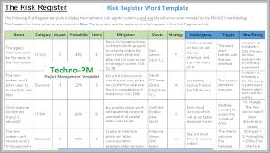 Using this template framework puts you in the lead to quickly and easily carry out a complete risk management process. Risk Register Template Excel Free Download Project Management Templates