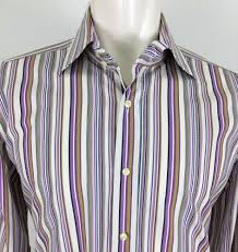 Etro Milano Multi Color Striped L S Casual Dress Shirt Men S Xl Made Italy Euc Etro Buttonfront Casual Dress Shirt Men Shirt Dress Casual Mens Shirts