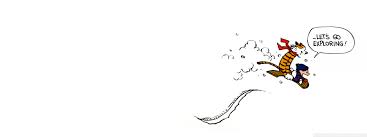 Calvin And Hobbes Exploring Art Hq 2304x864 Wallpaper Teahub Io High quality calvin and hobbes inspired canvas prints by independent artists and designers from around the world. calvin and hobbes exploring art hq