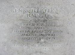 Kenneth Allison Bain Jr. (1900-1959)