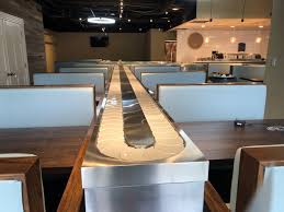 First Conveyer Belt Sushi Restaurant In The Twin Cities Opens Today Conveyor Belt Sushi Sushi Restaurants Restaurant Design